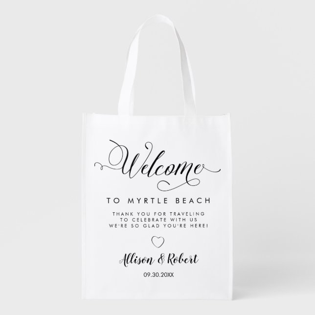 Wedding Welcome Bag for Destination Treats (Front)