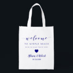 Wedding Welcome Bag for Destination Treats, Navy<br><div class="desc">Fill these fun reusable bags with your favorite treats to help make your guests' stay more enjoyable.</div>