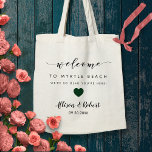 Wedding Welcome Bag for Hotel Destination, Green<br><div class="desc">Fill this lovely bag with your favorite treats to welcome guests to your wedding!</div>