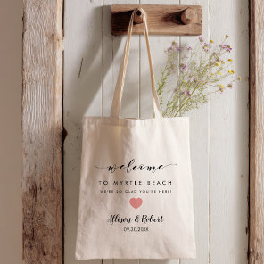 Wedding Welcome Bag for Hotel Destination, Pink