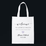 Wedding Welcome Bag for Hotel Guest, Lavender<br><div class="desc">Fill these fun reusable bags with your favorite treats to help make your guests' stay more enjoyable.</div>