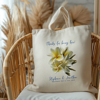 Wedding Welcome Bag Frangipani Flowers