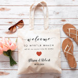Wedding Welcome Bag, Hotel Destination Terracotta Tote Bag<br><div class="desc">Fill this lovely bag with your favorite treats to welcome guests to your wedding!</div>