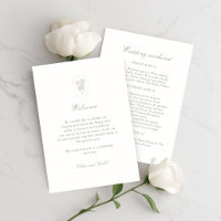 Wedding Welcome Bag | Weekend Itinerary Timeline I