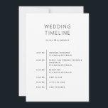 Wedding Welcome Bag | Weekend Itinerary Timeline Invitation<br><div class="desc">Welcome your guests with this black and white wedding welcome bag insert featuring a simple and minimalist weekend itinerary timeline on the front and a personalized welcome message on the back. The clean, modern design makes it easy for family and friends to follow the ceremony, reception, and evening events while...</div>