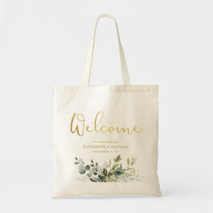 Wedding Welcome Bag with Greenery