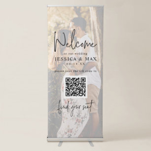 Wedding Welcome Banner Retractable Photo Script