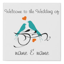 Wedding Welcome Canvas