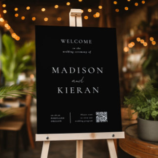 Wedding Welcome Ceremony QR Code Sign
