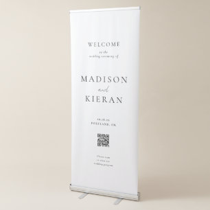 Wedding Welcome Ceremony QR Code Sign