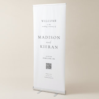 Wedding Welcome Ceremony QR Code Sign