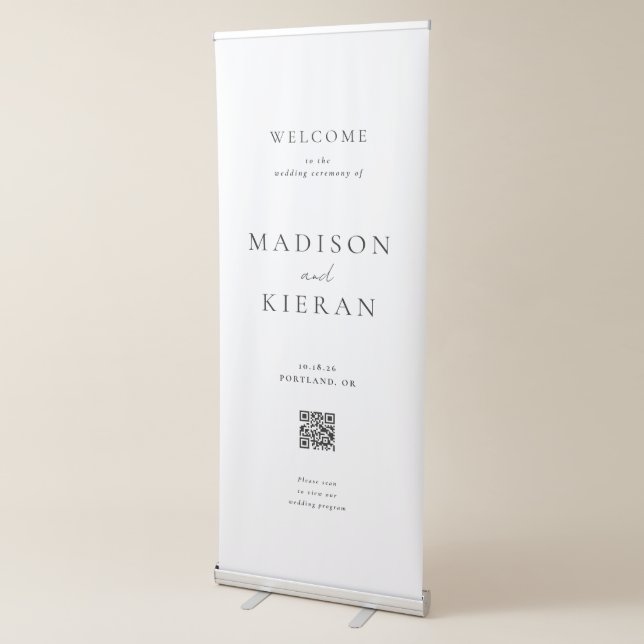 Wedding Welcome Ceremony QR Code Sign (3/4)