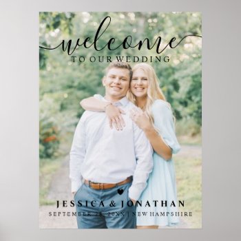 Wedding Welcome Couple's Photo Digital Or Poster by Vineyard at Zazzle