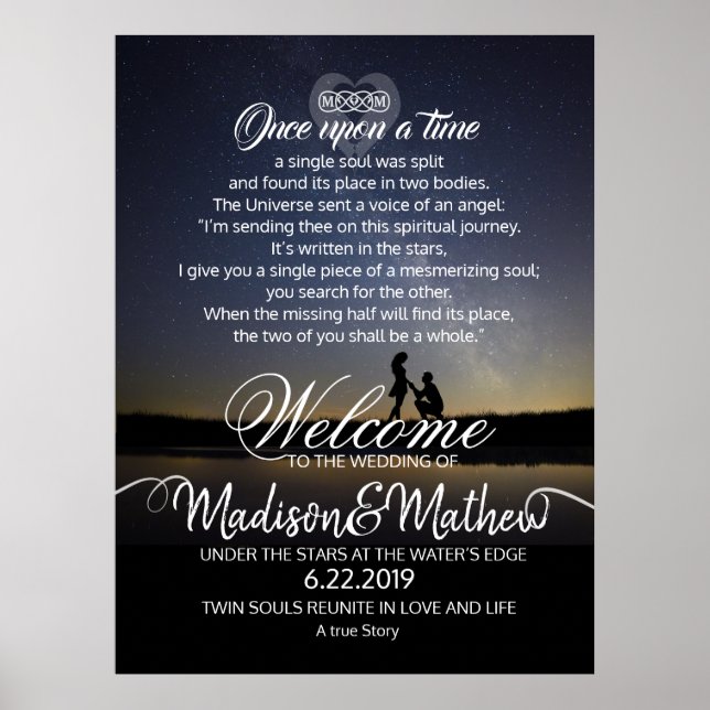 Wedding Welcome Display Poster (Front)