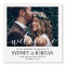 Wedding Welcome Elegant Calligraphy Square Photo