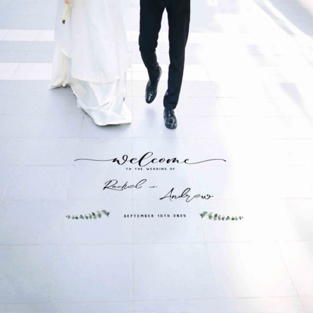 Wedding Welcome Floor Decal (Wedding)