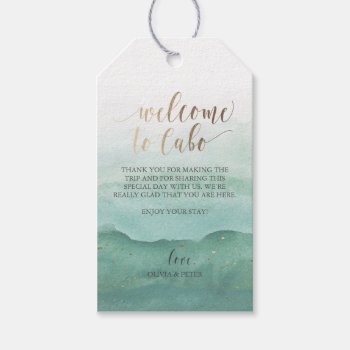 Wedding Welcome Gift Tag - Watercolor by KarisGraphicDesign at Zazzle