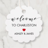  24 ct Hotel Welcome Bag Tags, Welcome Wedding Tags