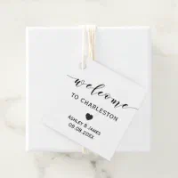  24 ct Hotel Welcome Bag Tags, Welcome Wedding Tags