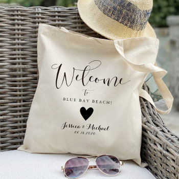 Wedding Welcome Hotel Gift Tote Bag by Precious_Presents at Zazzle