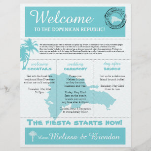 Wedding Welcome Letter for Dominican Republic