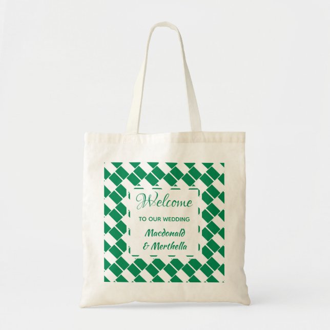 Wedding Welcome NIGERIA Custom Tote Bag (Front)
