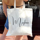 Wedding Welcome Personalized Script  Tote Bag<br><div class="desc">Click “Personalize this template” will allow you to customize further. You can change the wreath color. You can change the font size, font color and more! Be sure to check out 1000 matching items in our shop. welcome bag, wedding welcome bag, hotel guest bag, floral wreath, botanical, foliage, bride and...</div>