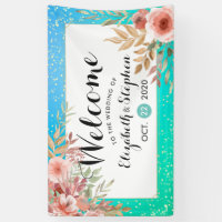 Blush Pink Floral Baby Shower Welcome Sign Template, Printable Large W -  PlumPolkaDot