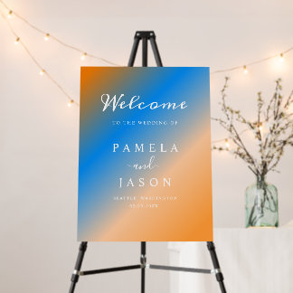 Wedding welcome poster