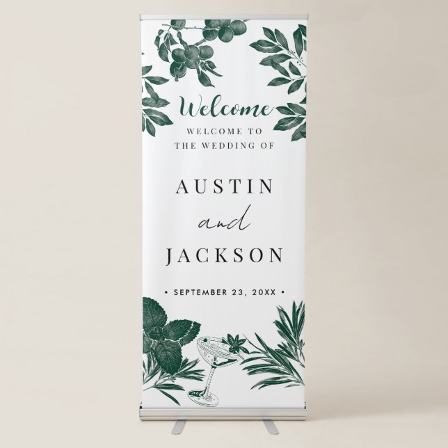 Wedding Welcome Retractable Banne Banner (Front)