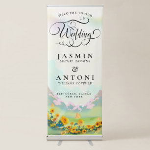 Wedding Welcome Retractable Banner