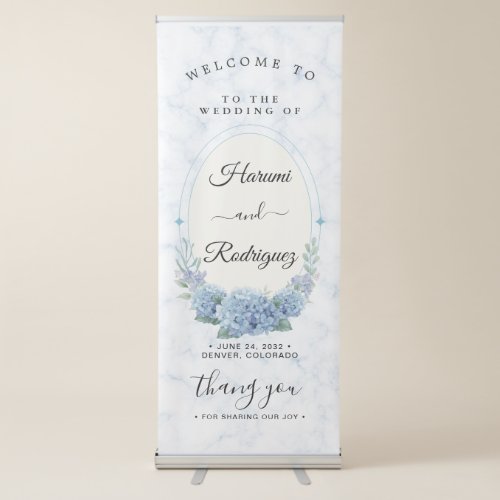 Wedding Welcome Retractable Banner