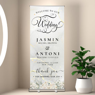 Wedding Welcome Retractable Banner