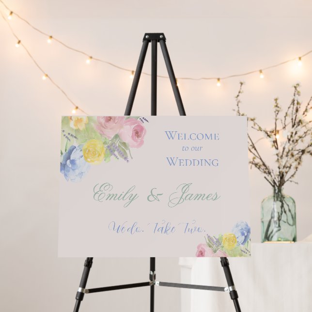 Wedding Welcome Sign (In Situ (Stand))
