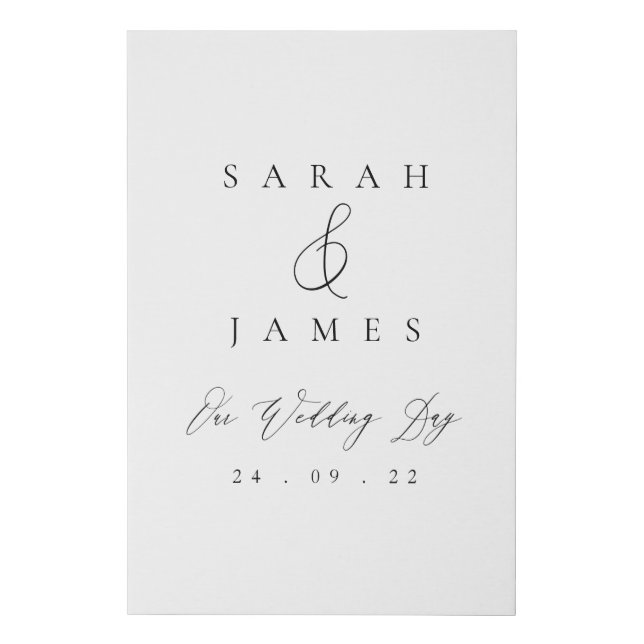 Wedding Welcome Sign (Front)