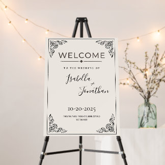 wedding welcome sign