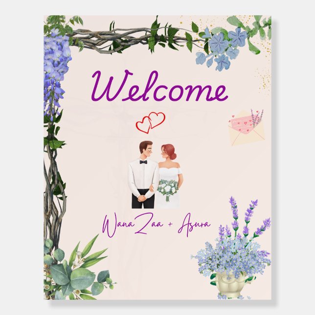 Wedding Welcome Sign (Back)