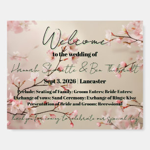 Wedding Welcome Sign