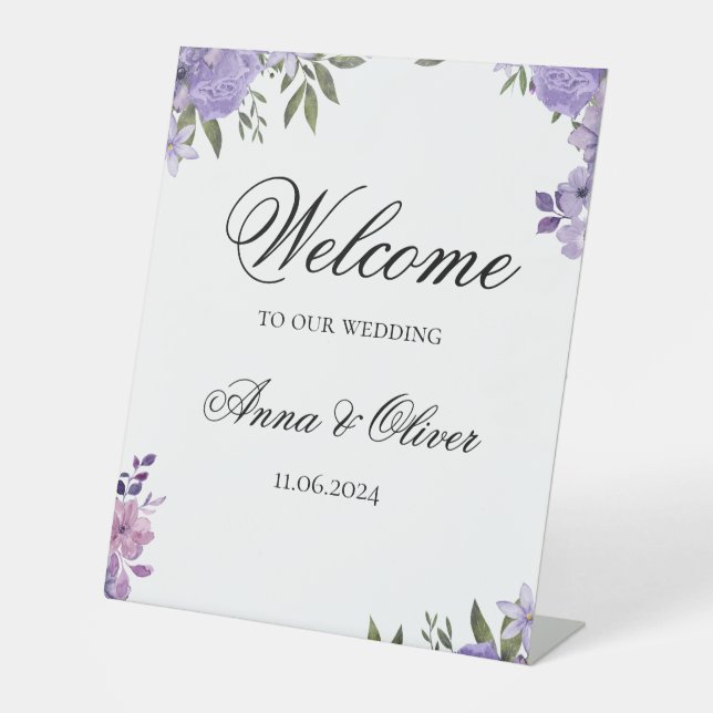 Wedding Welcome Sign (Front)