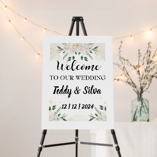Wedding Welcome Sign Board Template Printable