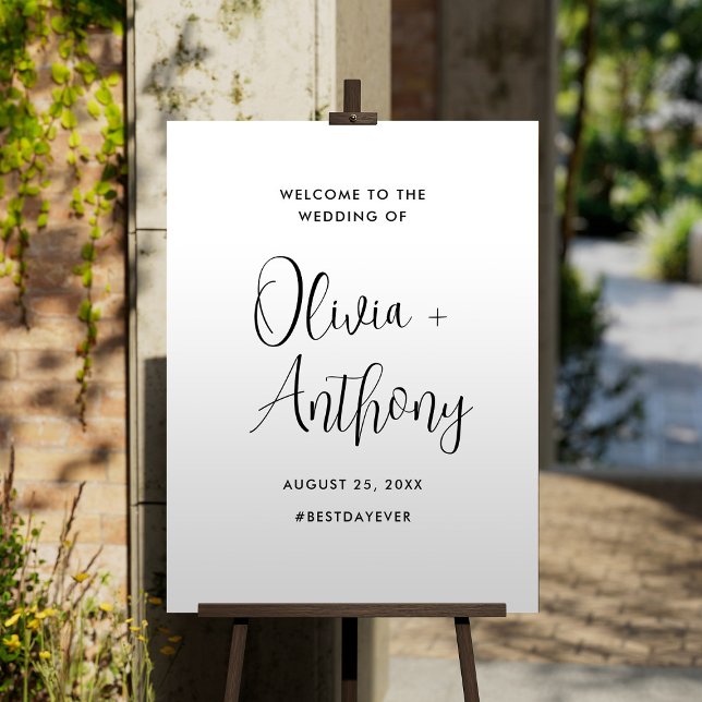 Wedding Welcome Sign Bride & Groom Names (Creator Uploaded)