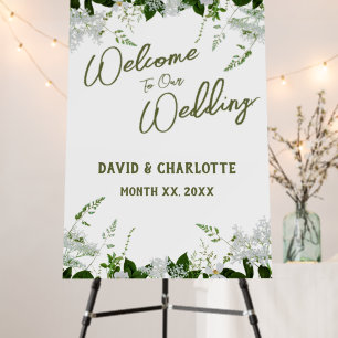 Wedding Welcome Sign, Couple's Names, Wedding Date Foam Board
