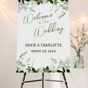 Wedding Welcome Sign, Couple's Names, Wedding Date Foam Board