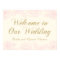 Wedding Welcome Sign | Floral Rose Design