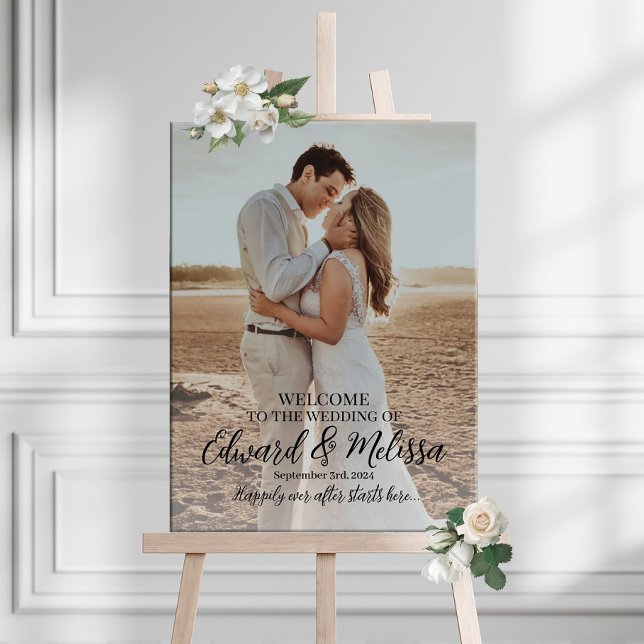 Wedding welcome sign foam board with photo (Creator Uploaded)