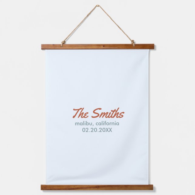 wedding welcome sign  hanging tapestry (Front)