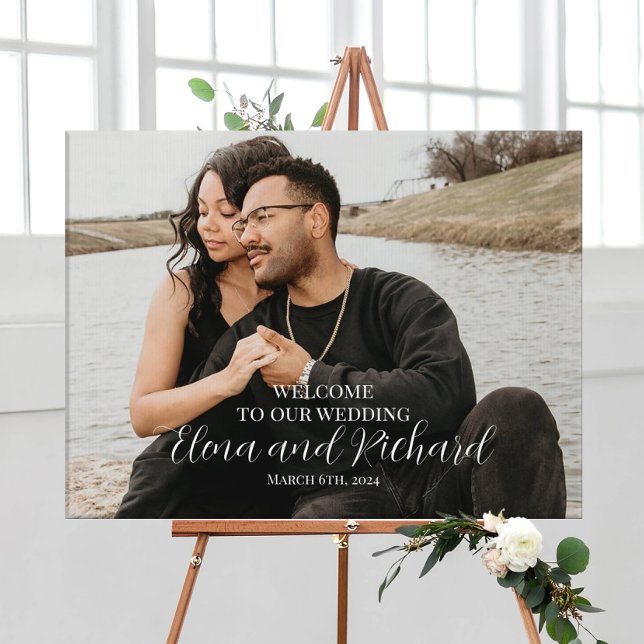 Wedding welcome sign photo yard sign (Creator Uploaded)