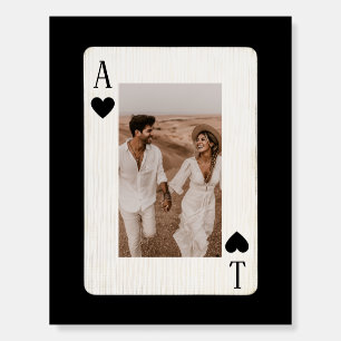 Wedding Welcome Sign Playing Cards Poker w Photo