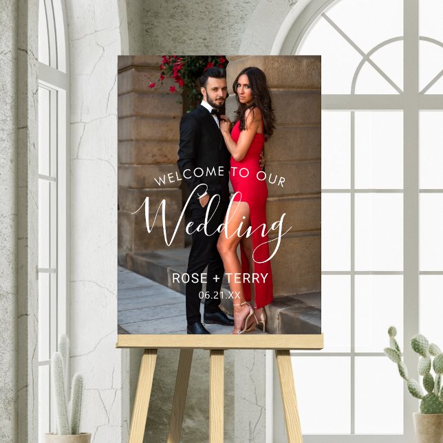 Wedding Welcome Sign Poster with Customized Photo (Creator Uploaded)