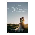 Wedding Welcome Sign Poster with Photo